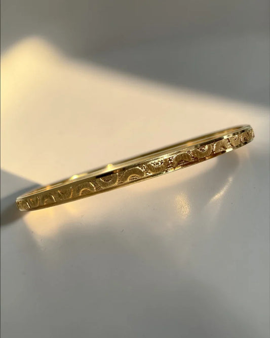 Vintage 10K Gold Stackable Bangles - 10K Gold - Free shipping - 2