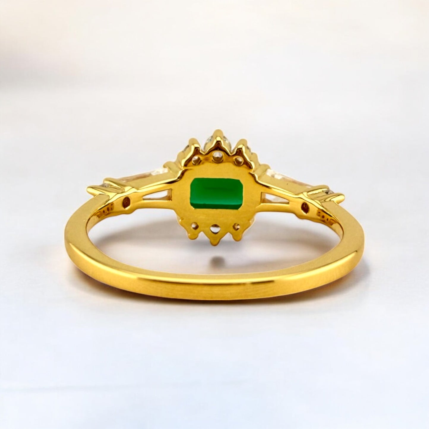 Natural Green Agate Ring