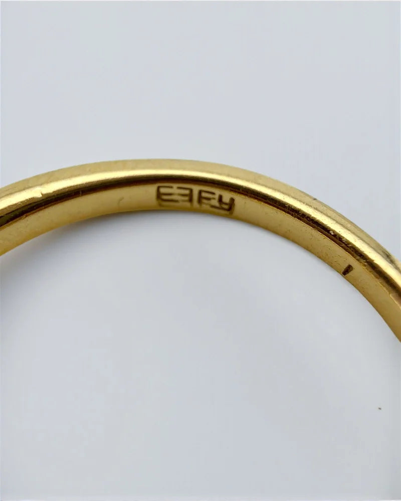 EFFY 14K Gold Half Eternity Pavé Diamond Band - 14K Solid Gold - Free shipping - 4
